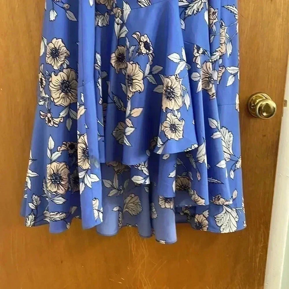 Eliza J Floral Faux Wrap Midi Dress - Picture 6 of 11